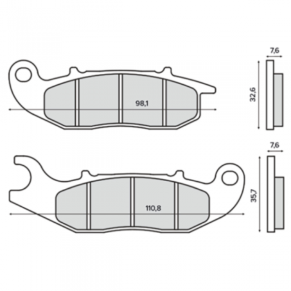 Placute frana fata Ferodo Honda Pcx 125-150cc/RMS 8700