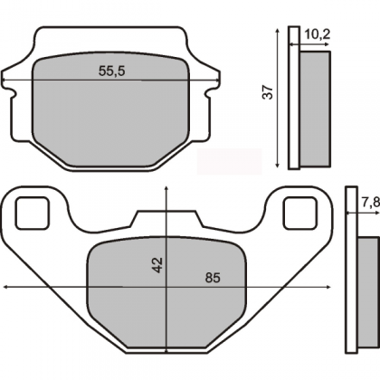 Placute frana Kawasaki Gpz 500 S/RMS 1200