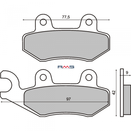 Placute frana Kymco Vitality 50cc/RMS 0580