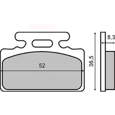 Placute frana fata Honda Lead 50cc/RMS 3440