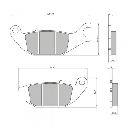 Placute frana fata Yamaha Tricity/RMS 3660