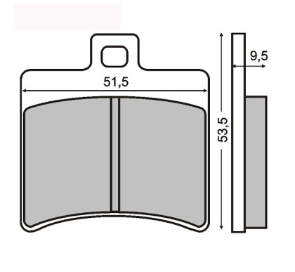 Placute frana Aprilia Scarabeo 125cc-Leonardo 250cc/RMS 0310