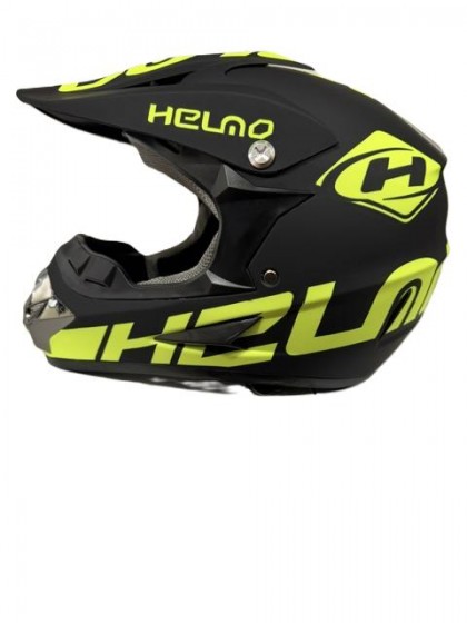 Casca Cross-Enduro negru/galben,marime L(59-60 cm)