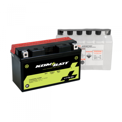 Baterie moto + electrolit Kombatt 12V6,5Ah(KT7B-BS)/RMS 1060