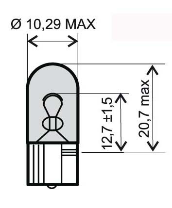 Bec 12V-3W T10/RMS 0265