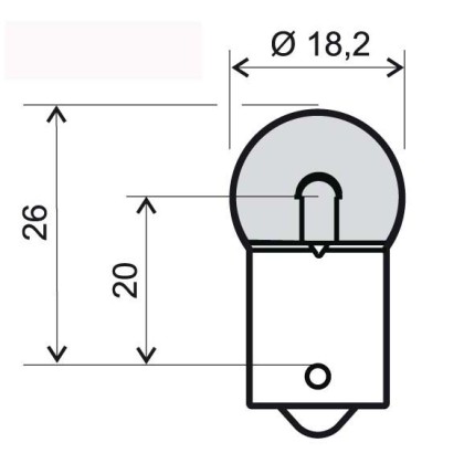 Bec semnalizare 12V 10W/ RMS 0235