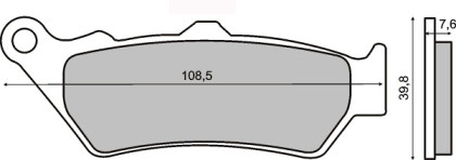 Placute frana fata Ducati Sport 1000cc/RMS 1010