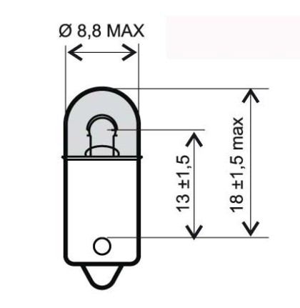 Bec stop 12V 4W RMS/0411