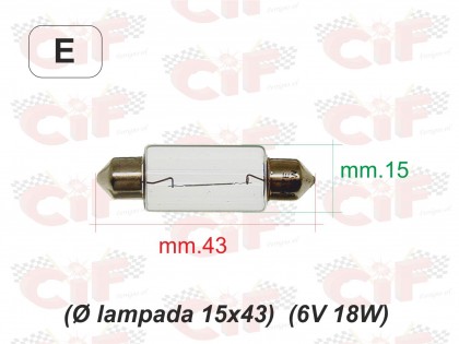 Bec sofit 6V 18W /CIF 1428-A