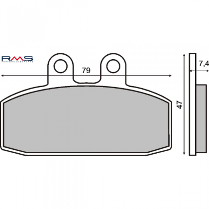 Placute frana Aprilia Scarabeo 125cc/RMS 0060