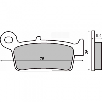 Placute frana fata Peugeot Sv 125cc 1993>/RMS 2630