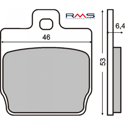 Placute frana spate MBK Nitro/RMS 0280