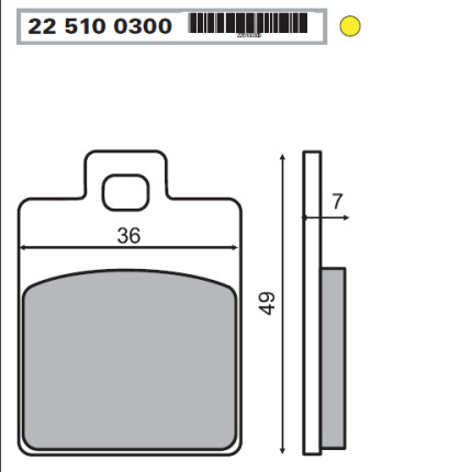 Placute frana Piaggio Zip-Liberty/RMS 0300