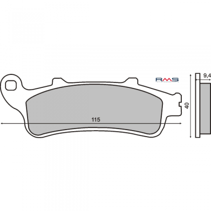 Placute frana Honda Pantheon 125cc-Foresight 250cc/RMS 0340