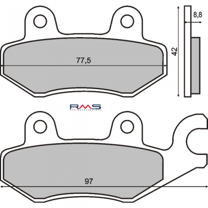 Placute frana  Kymco Dink 125-150cc/RMS 0350