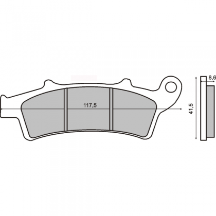 Placute frana fata Malaguti Madison 250cc/RMS 2670