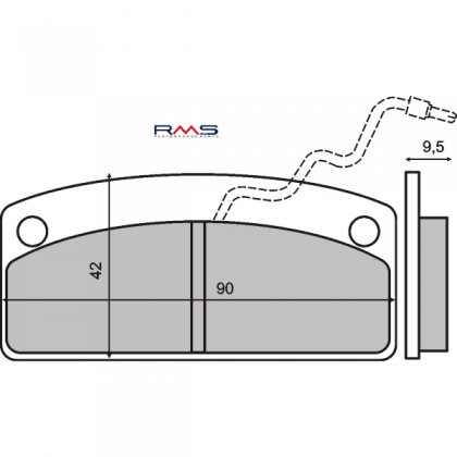 Placute frana microcar/RMS 0540