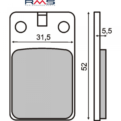 Placute frana Malaguti F12 Phantom 50cc/RMS 0030