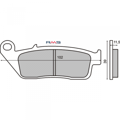 Placute frana spate Kymco People 250cc/RMS 0690