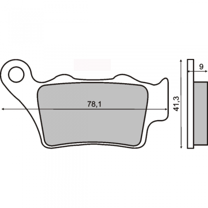 Placute frana spate Honda Cb 500 S 1999>/RMS 1330