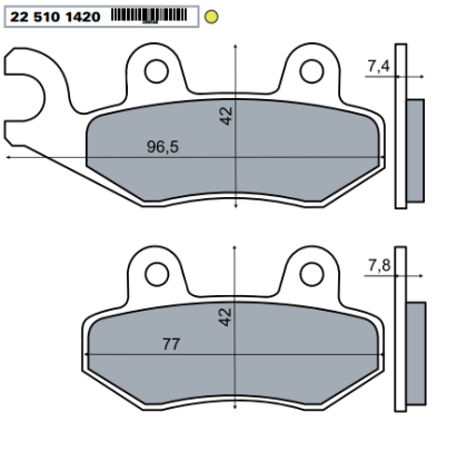 Placute frana fata Suzuki Atv 98-00/RMS 1420