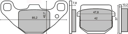 Placute frana fata Gilera Stalker 50cc/RMS 2800