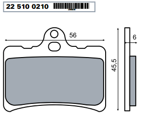 Placute frana Cagiva Super City/RMS 0210