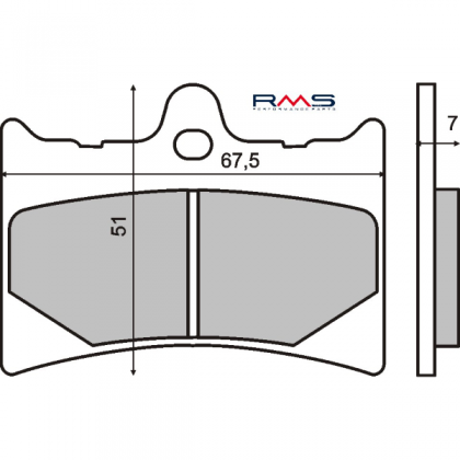 Placute frana fata Aprilia RS 125cc/ RMS 0530