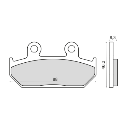 Placute frana fata Honda Cb 250cc/RMS 3170