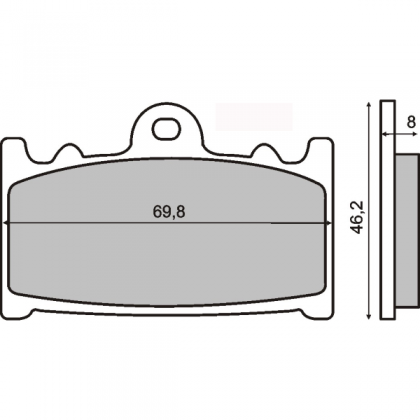 Placute frana fata Suzuki Gsr 600/RMS 1150