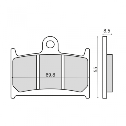 Placute frana fata Yamaha Tz 125cc/RMS 3030