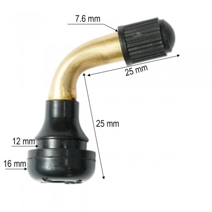 Valva roata tubeless D.16 mm