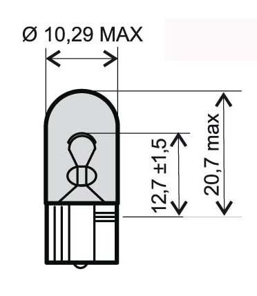 Bec 12V 5W T10 /RMS 0285