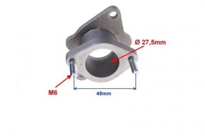 Flansa admisie Atv CG 125-150-200cc model curbat PZ27