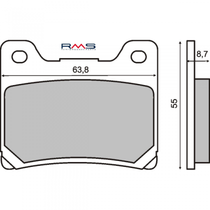 Placute frana Yamaha XJR/RMS 0730