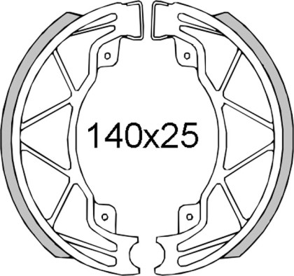 Saboti frana spate Piaggio Liberty 4T-Hexagon Lx 125cc 1998>/RMS 0421