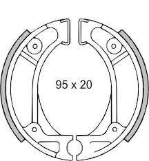 Set saboti frana Honda Vision- Kymco/RMS 0070