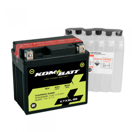 Baterie moto+electrolit Kombatt 12V4Ah(KTX5L-BS)/RMS 1010