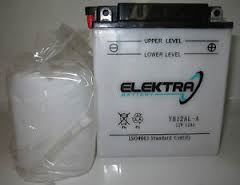 Baterie moto + electrolit Elektra 12V12Ah (EB12AL-A)/RMS 0250