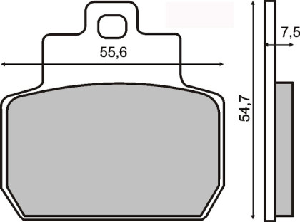 Placute frana spate Piaggio Beverly 500cc/RMS 0780