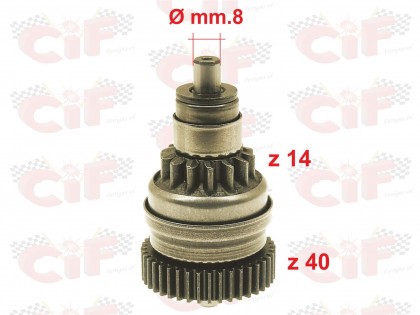 Cuplaj electromotor Aprilia/Derbi/Gilera/Piaggio 125cc(14-40)/CIF