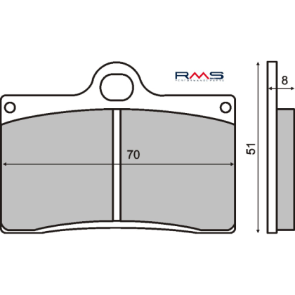 Placute frana fata Aprilia Rs 250cc/RMS 0520