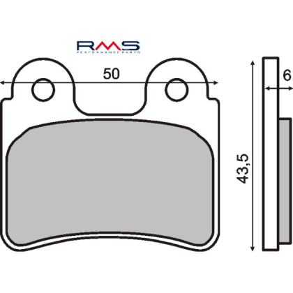 Placute frana fata Beta-Montesa-Sherco/RMS 0640