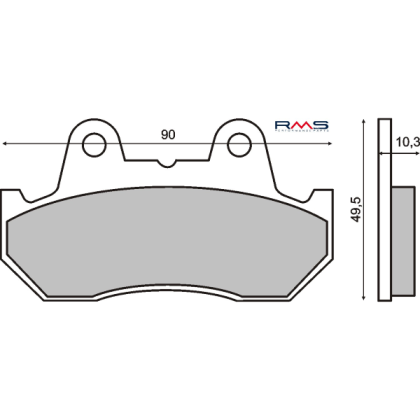 Placute frana Honda CN 250cc/RMS 0330