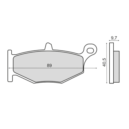 Placute frana spate Suzuki Gsx-r 600cc/RMS 3060