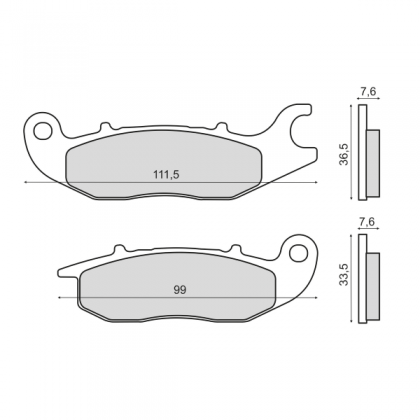 Placute frana fata Honda Cbr 125 R/RMS 2820