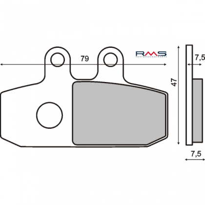 Placute frana fata Aprilia Atlantic 500cc/RMS 0680