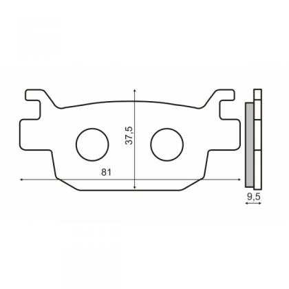 Placute frana spate Honda Sh 300cc 2007>/RMS 2560