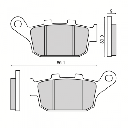 Placute frana spate Honda X-ADV 750cc/RMS 3520