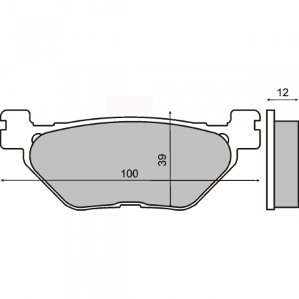 Placute frana spate Yamaha T-Max 500cc/RMS 1410